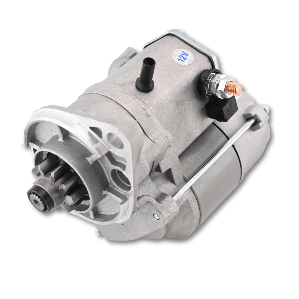12V 9T Starter Motor 028000-9031 for Komatsu 4D87 Engine PC56-7 Mini Excavator - Fuel Parts Depot