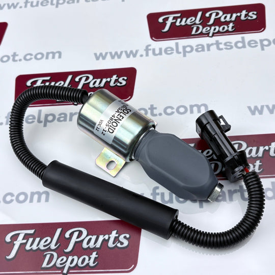 12V Fuel Shutdown Solenoid Valve SA - 4805 - 12 1753ES - 12E6UC4B1S1CC43 For Kubota 1A 62.2mm Engine - Fuel Parts Depot