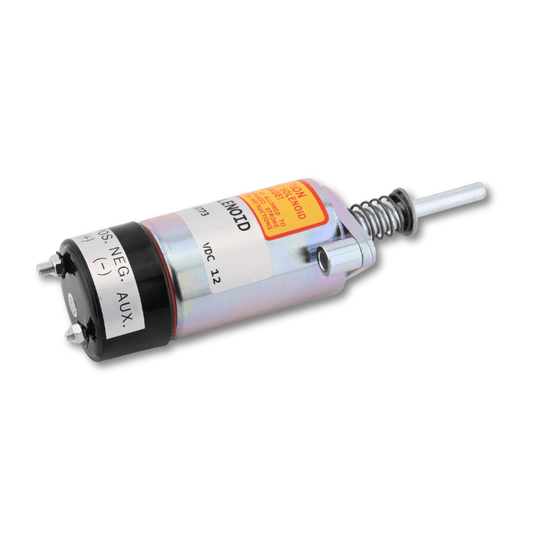12V Fuel Shutoff Solenoid 125-5773 for Caterpillar CAT 3204 3304 3306 3406 Engine Bulldozer Generator - Fuel Parts Depot