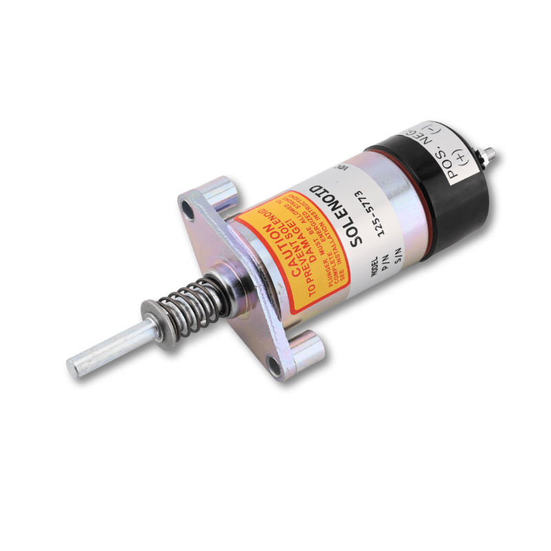 12V Fuel Shutoff Solenoid 125-5773 for Caterpillar CAT 3204 3304 3306 3406 Engine Bulldozer Generator - Fuel Parts Depot