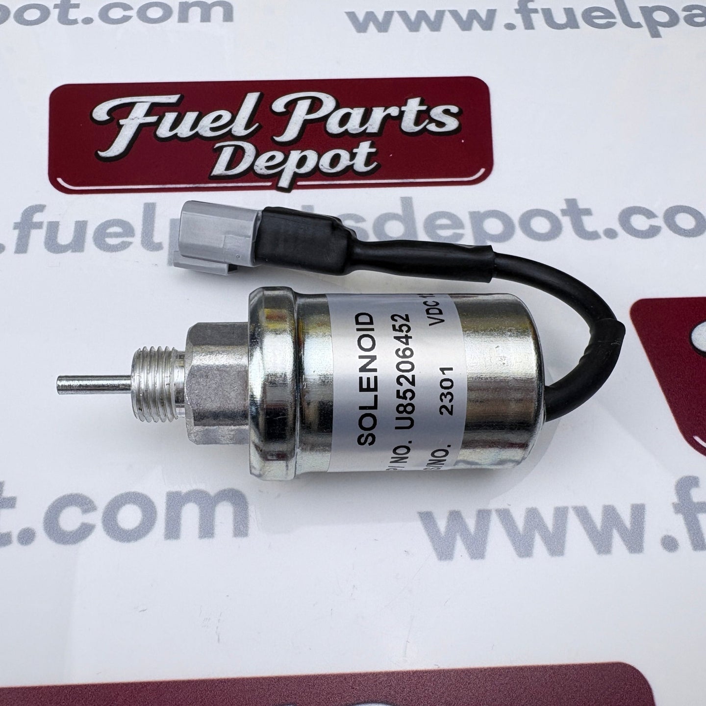 12V New Fuel Shutoff Solenoid Valve U85206452 Fit for Perkins 402D 403D 404D 404C 403C - Fuel Parts Depot