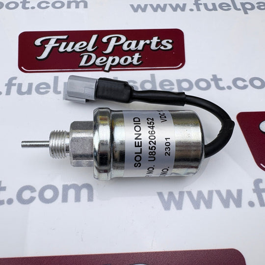 12V New Fuel Shutoff Solenoid Valve U85206452 Fit for Perkins 402D 403D 404D 404C 403C - Fuel Parts Depot