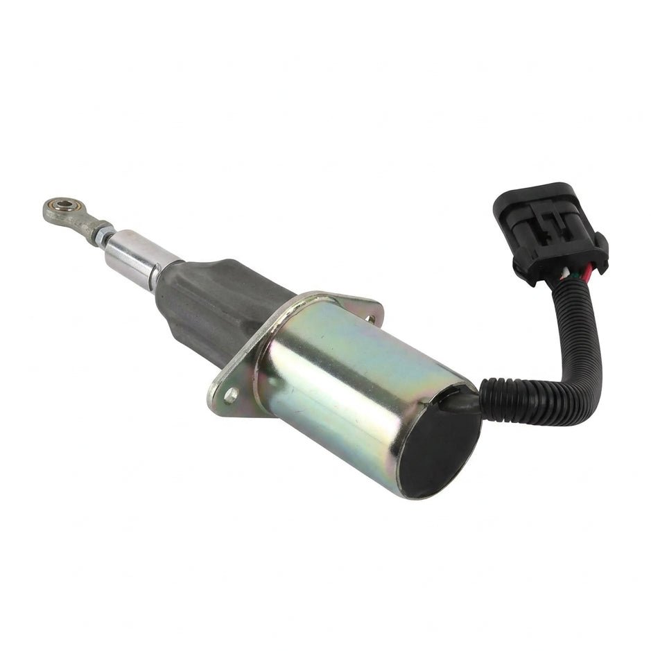 12V Shut Down Solenoid 3939018 SA-4889-12 SA-4767-12 For Hyundai 335LC-7 With Fits Cummins Engine 6CT - Fuel Parts Depot