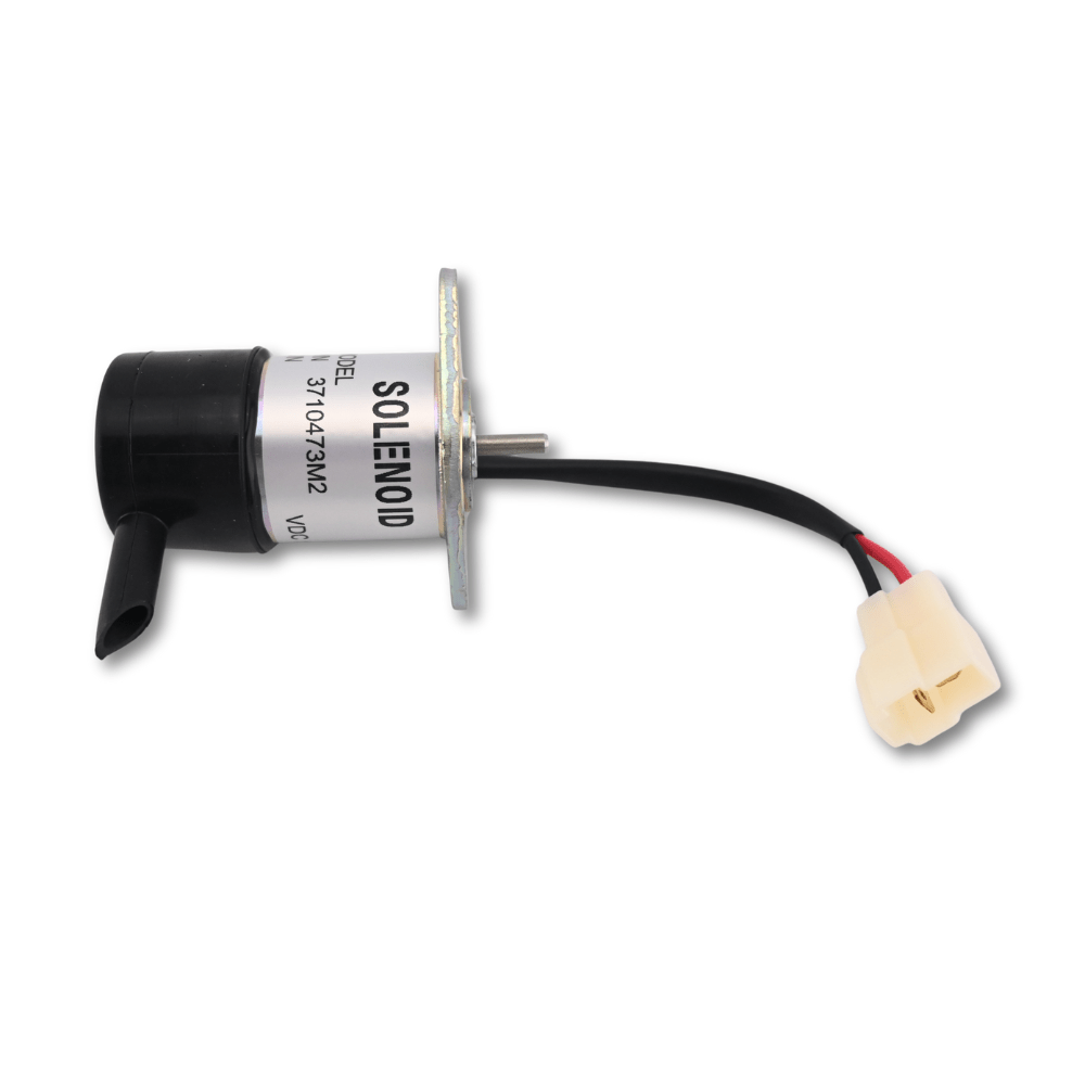 12V Solenoid Valve 3710473M2 052600-4352 Fit for Iseki Engine 3ICLL1.12B3G E3100-G01 Tractor SXG19H SXG22H SF200M SGR17 - Fuel Parts Depot