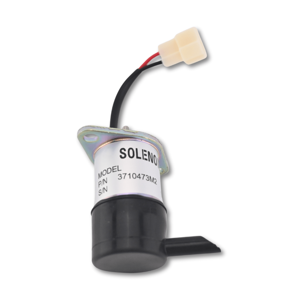 12V Solenoid Valve 3710473M2 052600-4352 Fit for Iseki Engine 3ICLL1.12B3G E3100-G01 Tractor SXG19H SXG22H SF200M SGR17 - Fuel Parts Depot