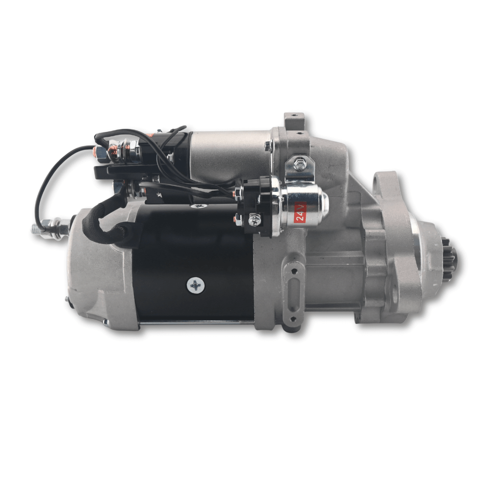 24V 12T Starter Motor 5284105 5284106 8200435 7.5kW 39MT for Cummins ISC 6CT 8.3L Case 9040 9040B 9045B Excavator Fiat-Allis Timberjack - Fuel Parts Depot