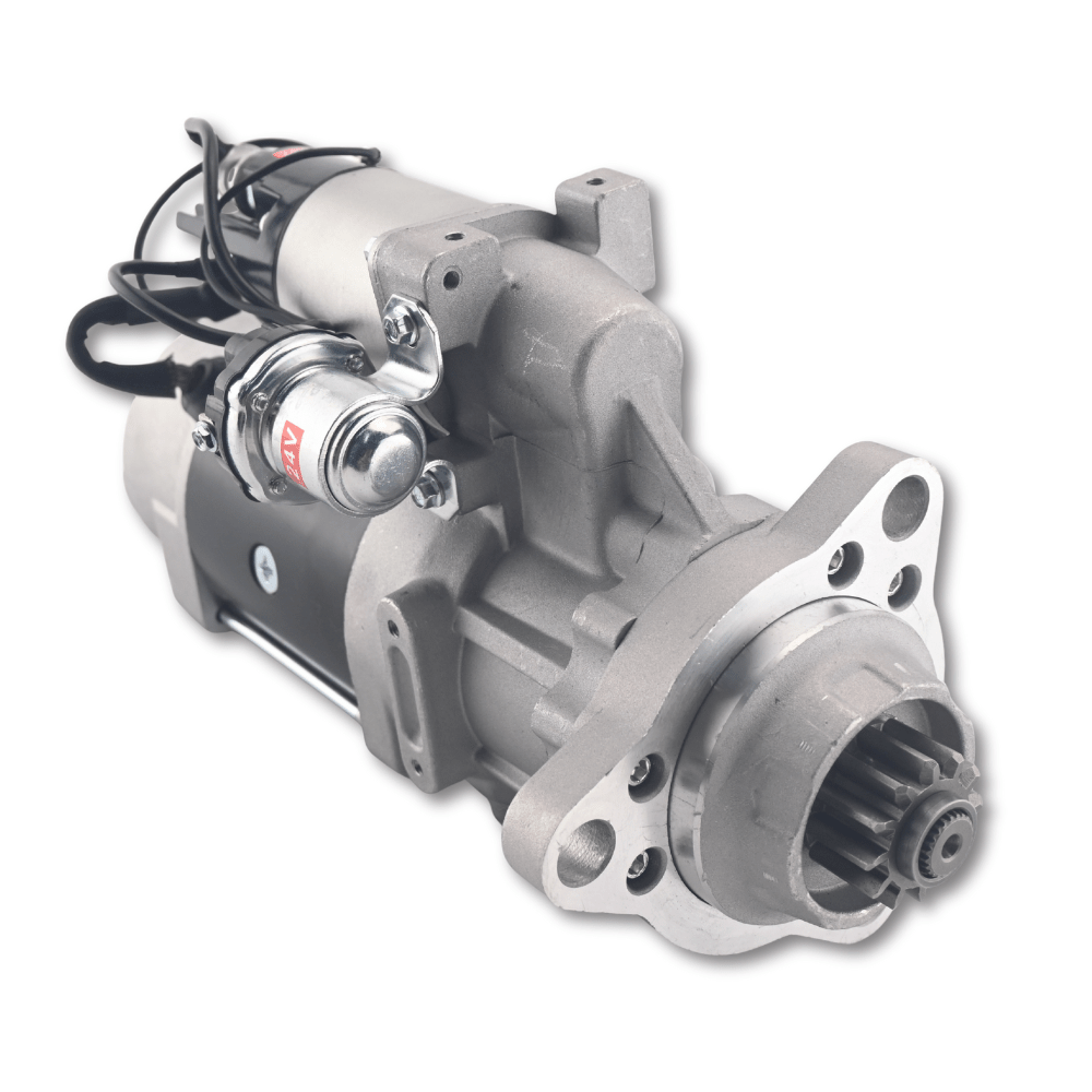 24V 12T Starter Motor 5284105 5284106 8200435 7.5kW 39MT for Cummins ISC 6CT 8.3L Case 9040 9040B 9045B Excavator Fiat-Allis Timberjack - Fuel Parts Depot