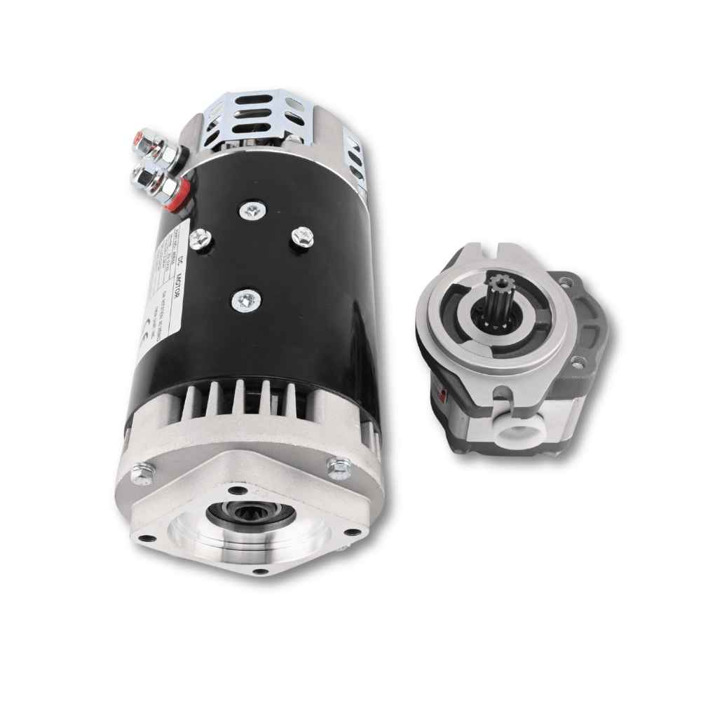 24V Electric Motor 40844GT & Hydraulic Pump 96193GT for Genie GS-1530 GS-2032 GS-2046 GS-3232 GS-4655 - Fuel Parts Depot