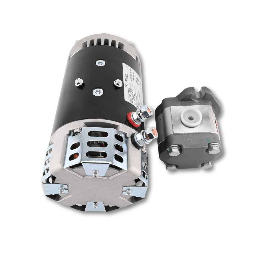 24V Electric Motor 40844GT & Hydraulic Pump 96193GT for Genie GS-1530 GS-2032 GS-2046 GS-3232 GS-4655 - Fuel Parts Depot