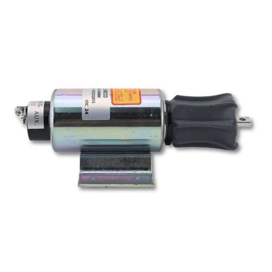24V Fuel Stop Solenoid 2370-24ESU1B5S 04400-08801 for Mitsubishi S12R S16R Engine Generator Set - Fuel Parts Depot
