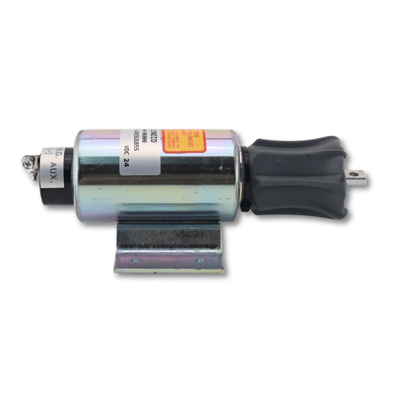 24V Fuel Stop Solenoid 2370-24ESU1B5S 04400-08801 for Mitsubishi S12R S16R Engine Generator Set - Fuel Parts Depot
