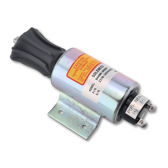 24V Fuel Stop Solenoid 2370-24ESU1B5S 04400-08801 for Mitsubishi S12R S16R Engine Generator Set - Fuel Parts Depot
