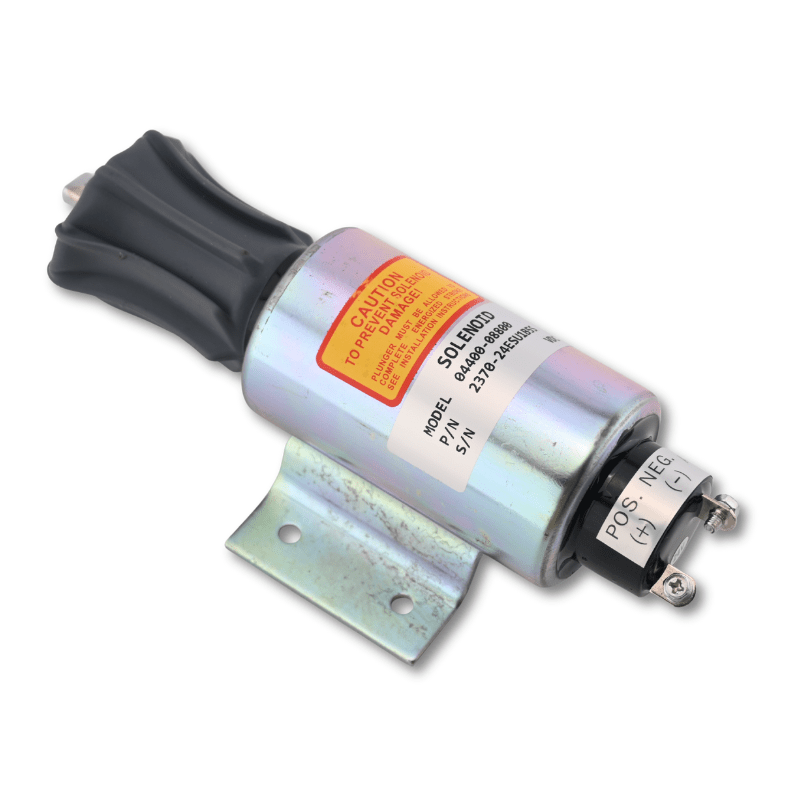 24V Fuel Stop Solenoid 2370-24ESU1B5S 04400-08801 for Mitsubishi S12R S16R Engine Generator Set - Fuel Parts Depot