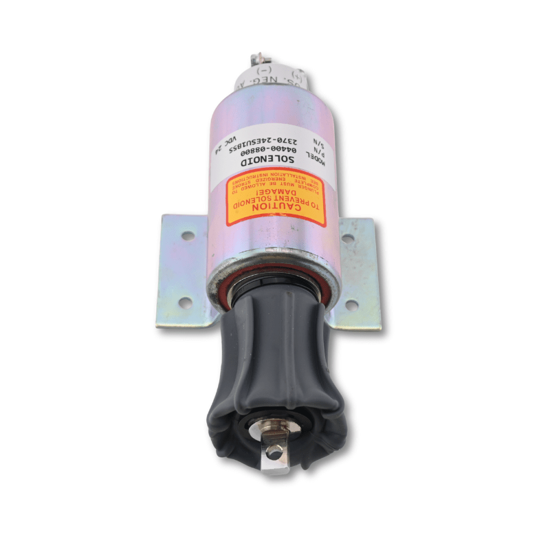 24V Fuel Stop Solenoid 2370-24ESU1B5S 04400-08801 for Mitsubishi S12R S16R Engine Generator Set - Fuel Parts Depot
