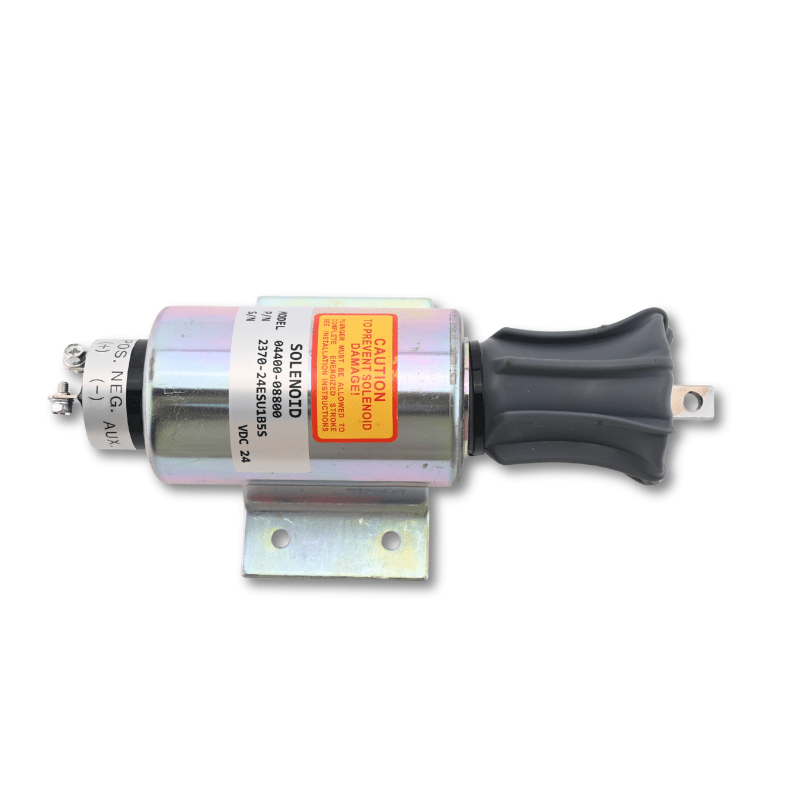 24V Fuel Stop Solenoid 2370-24ESU1B5S 04400-08801 for Mitsubishi S12R S16R Engine Generator Set - Fuel Parts Depot