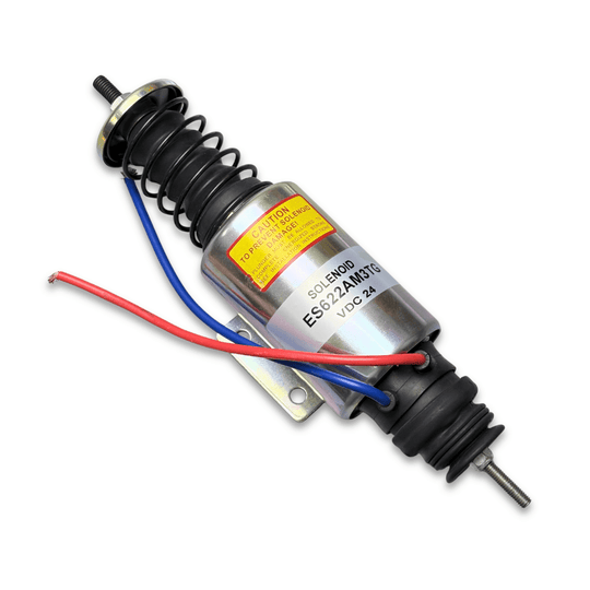 24V Shutdown Solenoid ES622AM3TG ES622AM3AL 090317 for Elettrostart Diesel Engine - Fuel Parts Depot
