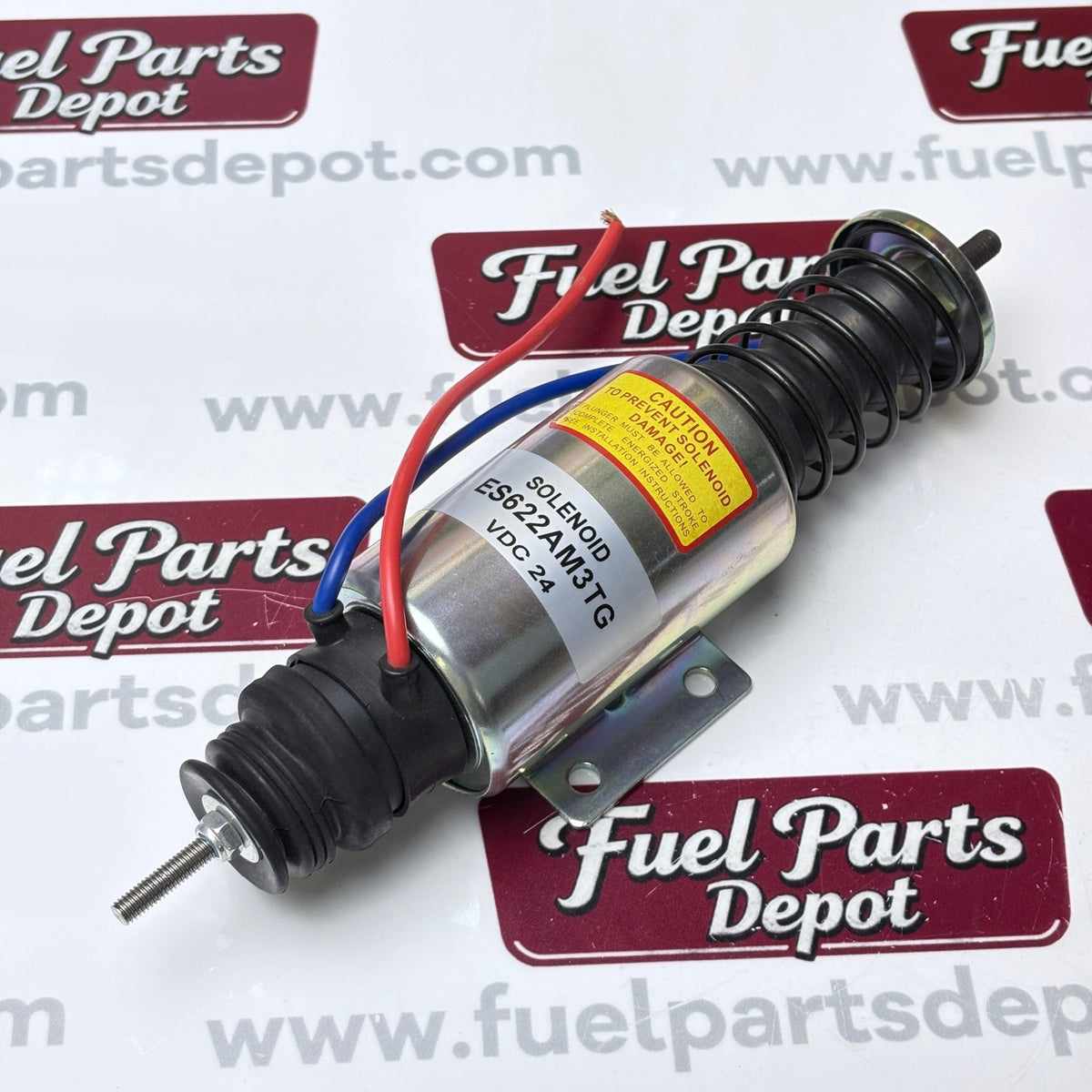 24V Shutdown Solenoid ES622AM3TG ES622AM3AL 090317 for Elettrostart Diesel Engine - Fuel Parts Depot