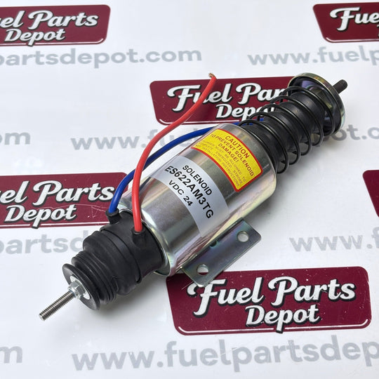 24V Shutdown Solenoid ES622AM3TG ES622AM3AL 090317 for Elettrostart Diesel Engine - Fuel Parts Depot
