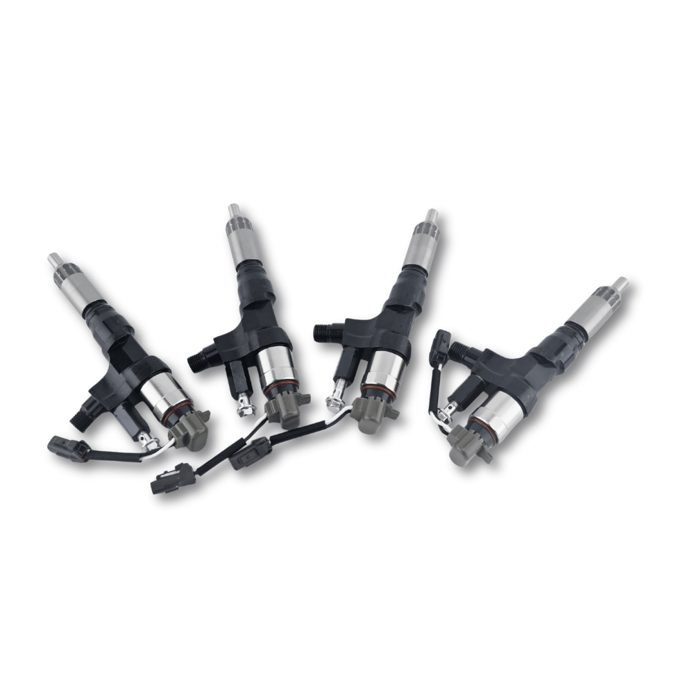 4 Pcs Fuel Injector 095000-6594 0950006594 Fit for Kobelco SK300-8 SK330-8 SK350 for Hino J08E 3.8L 4.7L 5.0L 6.5L 7.7L - Fuel Parts Depot