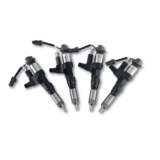 4 Pcs Fuel Injector 095000-6594 0950006594 Fit for Kobelco SK300-8 SK330-8 SK350 for Hino J08E 3.8L 4.7L 5.0L 6.5L 7.7L - Fuel Parts Depot