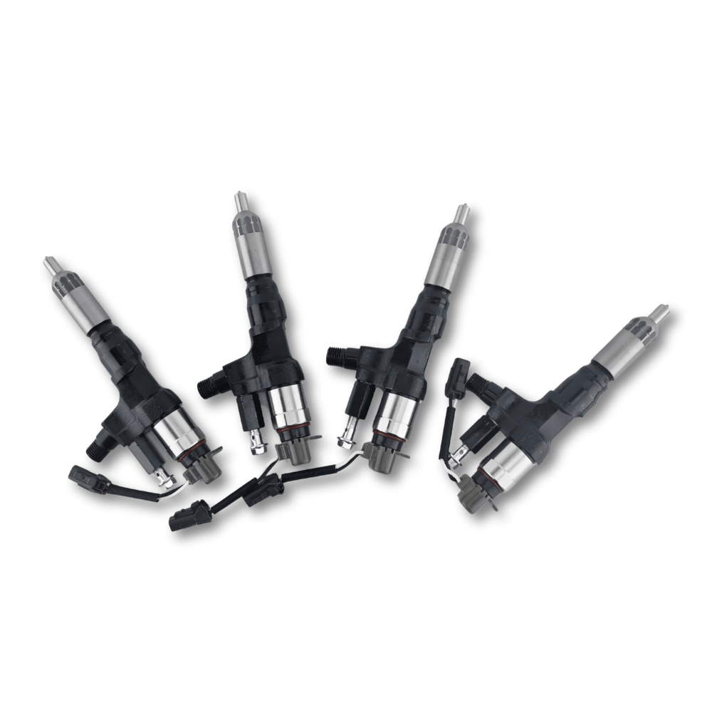 4 Pcs Fuel Injector 095000-6594 0950006594 Fit for Kobelco SK300-8 SK330-8 SK350 for Hino J08E 3.8L 4.7L 5.0L 6.5L 7.7L - Fuel Parts Depot