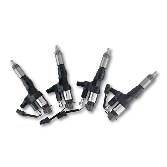 4 Pcs Fuel Injector 095000-6594 0950006594 Fit for Kobelco SK300-8 SK330-8 SK350 for Hino J08E 3.8L 4.7L 5.0L 6.5L 7.7L - Fuel Parts Depot
