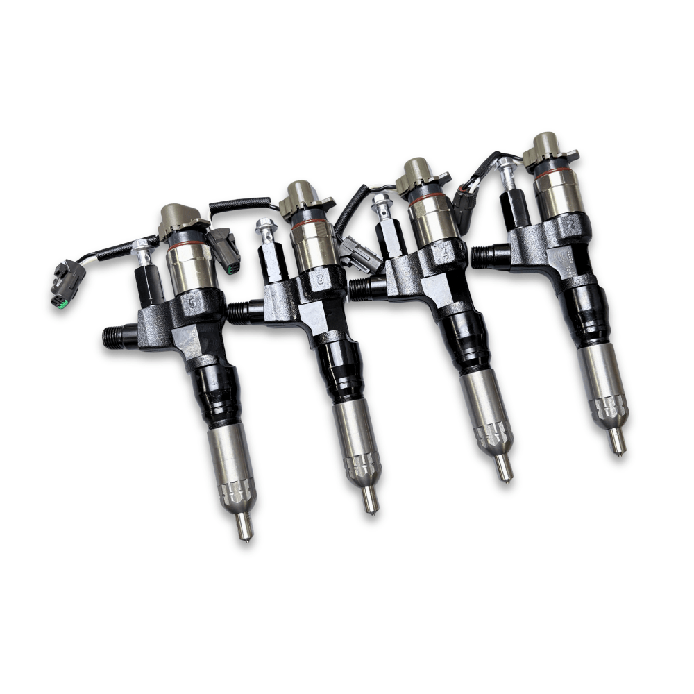 4 Pcs Fuel Injector 095000-6594 0950006594 Fit for Kobelco SK300-8 SK330-8 SK350 for Hino J08E 3.8L 4.7L 5.0L 6.5L 7.7L - Fuel Parts Depot