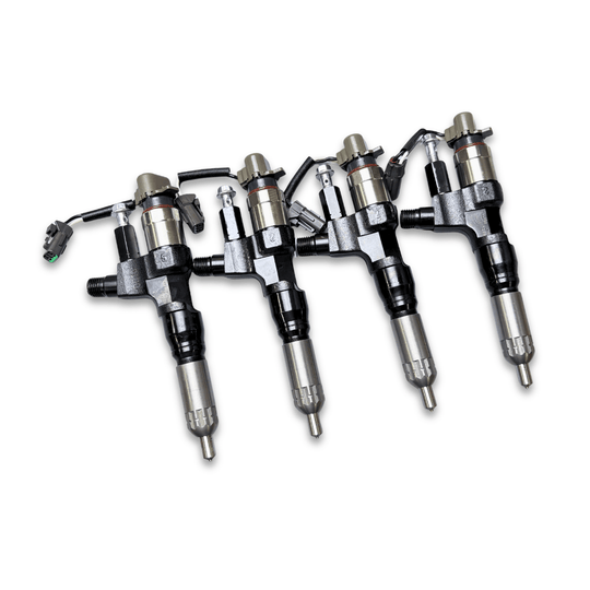 4 Pcs Fuel Injector 095000-6594 0950006594 Fit for Kobelco SK300-8 SK330-8 SK350 for Hino J08E 3.8L 4.7L 5.0L 6.5L 7.7L - Fuel Parts Depot