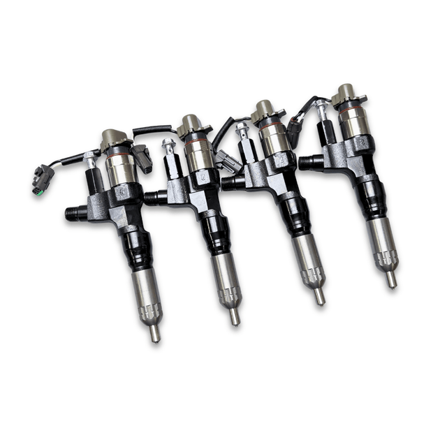 4 Pcs Fuel Injector 095000-6594 0950006594 Fit for Kobelco SK300-8 SK330-8 SK350 for Hino J08E 3.8L 4.7L 5.0L 6.5L 7.7L - Fuel Parts Depot