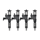 4 Pcs Fuel Injector 095000-9800 0950009800 0950001810 8982191810 Compatible with Isuzu 4HK1 6HK1 Engine - Fuel Parts Depot