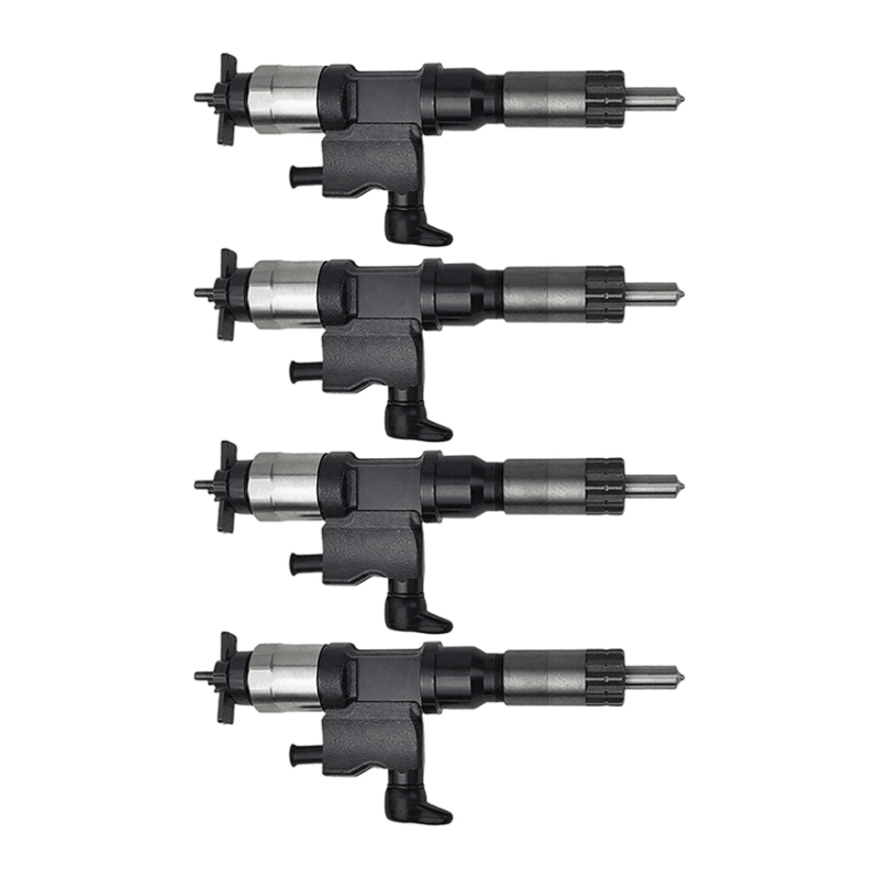 4 Pcs Fuel Injector 095000-9800 0950009800 0950001810 8982191810 Compatible with Isuzu 4HK1 6HK1 Engine - Fuel Parts Depot