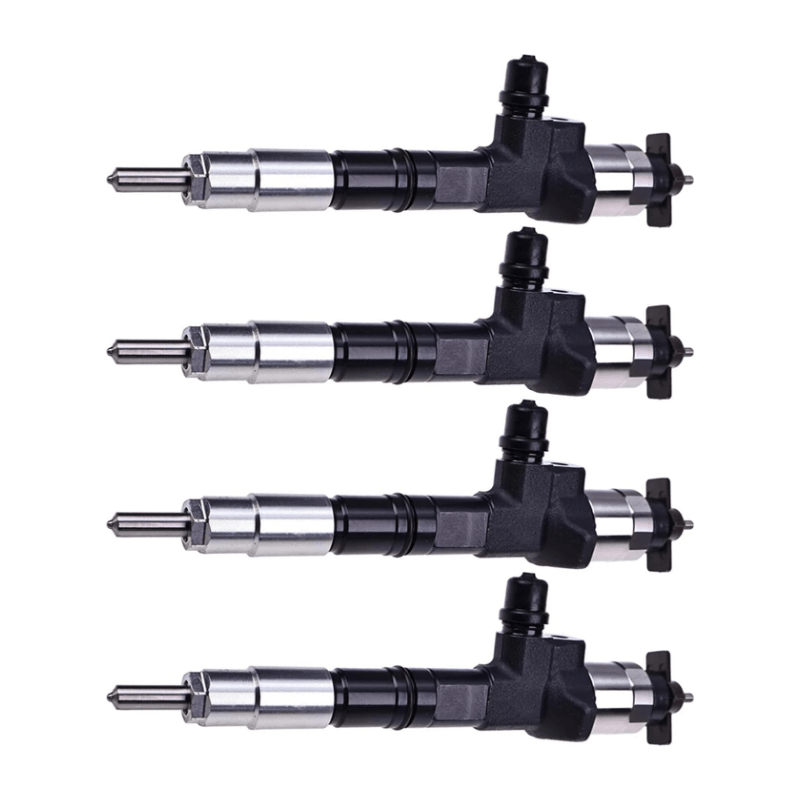 4 Pcs Fuel Injector 1G410-53051 1G410-53050 095000-7510 Compatible with Kubota V6108 M135XDC - Fuel Parts Depot