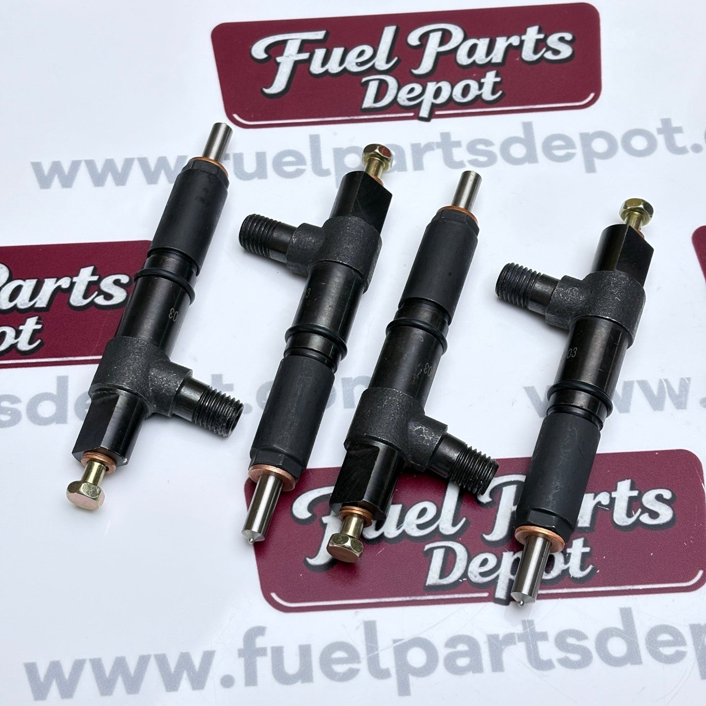 4 Pcs Fuel Injector 1G911 - 53003 105118 - 7632 For Kubota Engine V2203 - Fuel Parts Depot