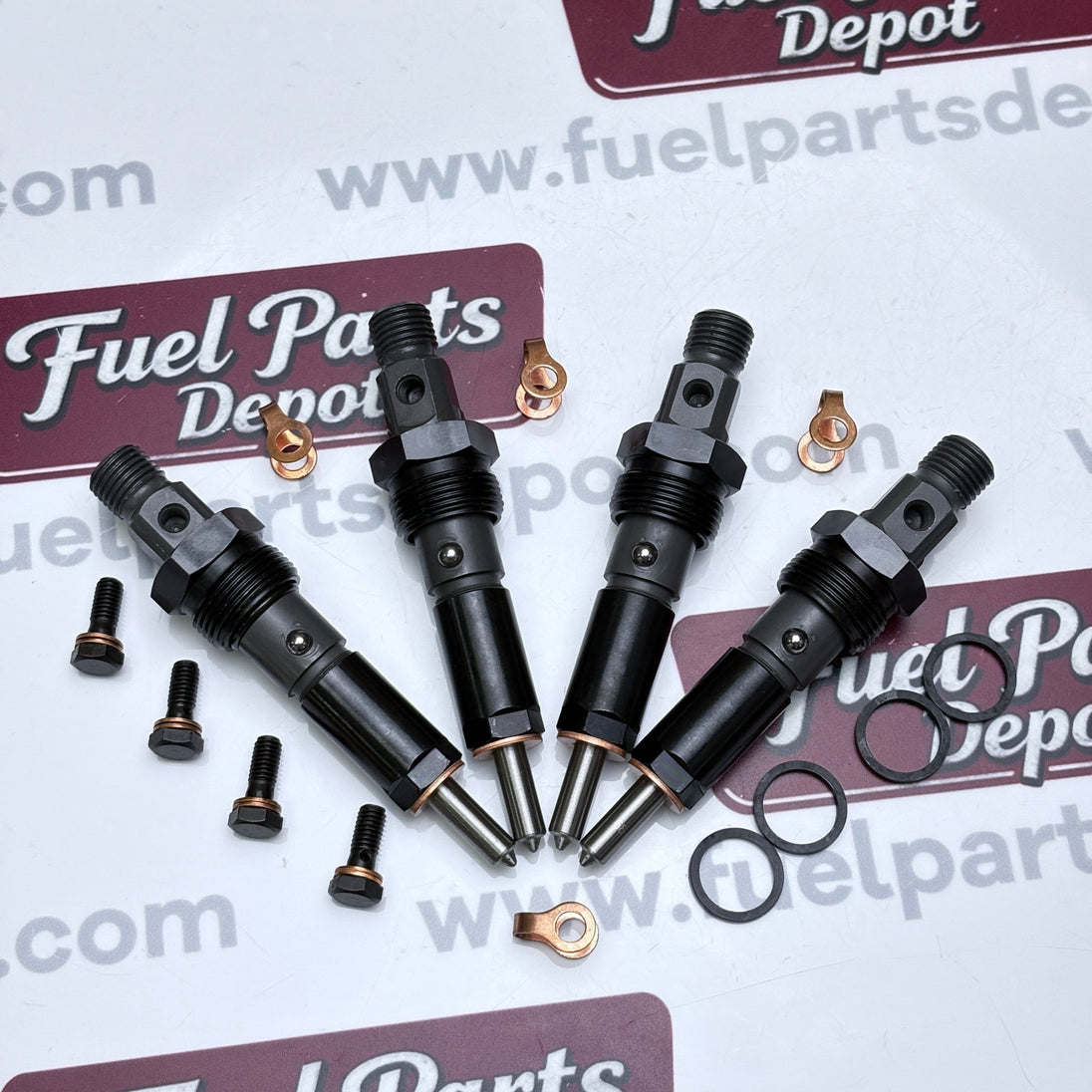 4 Pcs Fuel Injector 2856255 Fits New Holland B90B C190 M357 M428 T4050 Fits Case Loader 440 440CT 450CT 465 580M 580N 586G 588G - Fuel Parts Depot