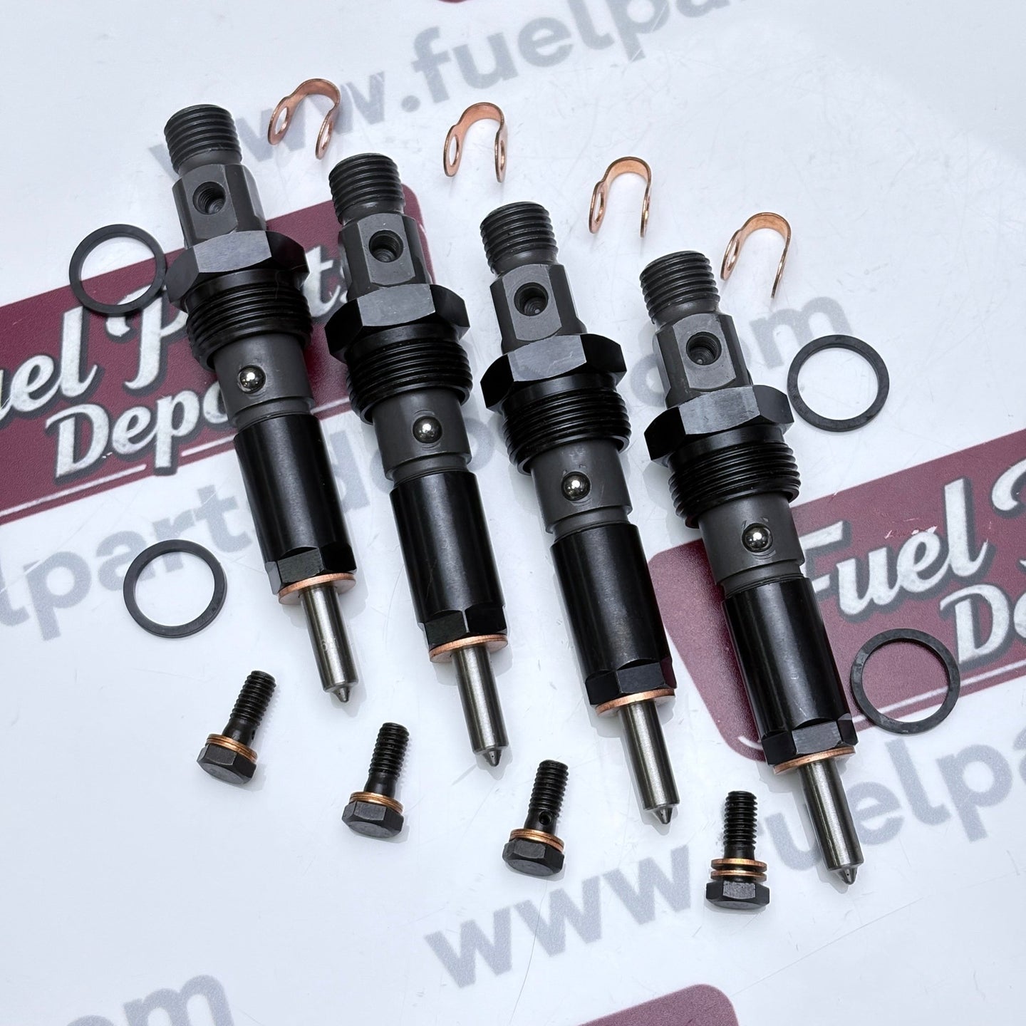 4 Pcs Fuel Injector 2856255 Fits New Holland B90B C190 M357 M428 T4050 Fits Case Loader 440 440CT 450CT 465 580M 580N 586G 588G - Fuel Parts Depot