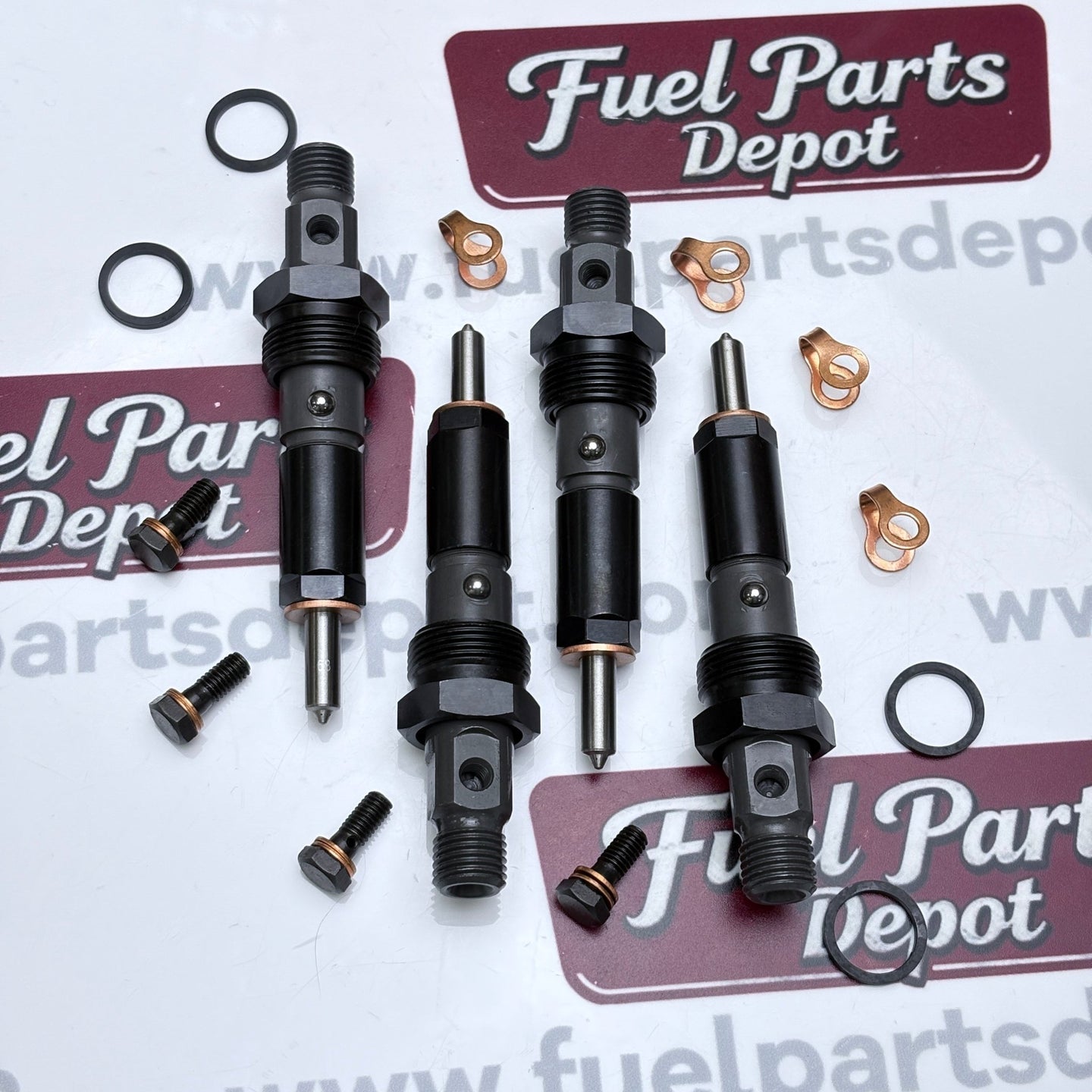 4 Pcs Fuel Injector 2856255 Fits New Holland B90B C190 M357 M428 T4050 Fits Case Loader 440 440CT 450CT 465 580M 580N 586G 588G - Fuel Parts Depot
