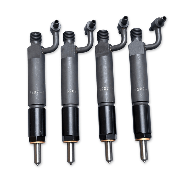 4 Pcs Fuel Injector 6207 - 11 - 3100 6202 - 13 - 3110 Fits Komatsu SA6D95L Engine PC200 - 6 PC200 - 5 D21AG - 7 D21S - 7 - Fuel Parts Depot