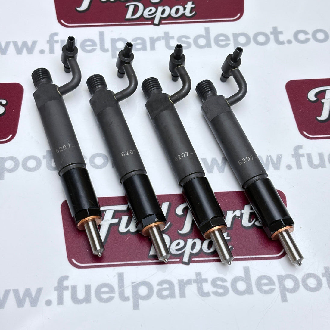 4 Pcs Fuel Injector 6207 - 11 - 3100 6202 - 13 - 3110 Fits Komatsu SA6D95L Engine PC200 - 6 PC200 - 5 D21AG - 7 D21S - 7 - Fuel Parts Depot