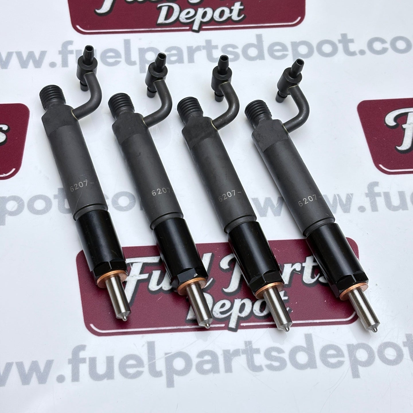 4 Pcs Fuel Injector 6207 - 11 - 3100 6202 - 13 - 3110 Fits Komatsu SA6D95L Engine PC200 - 6 PC200 - 5 D21AG - 7 D21S - 7 - Fuel Parts Depot