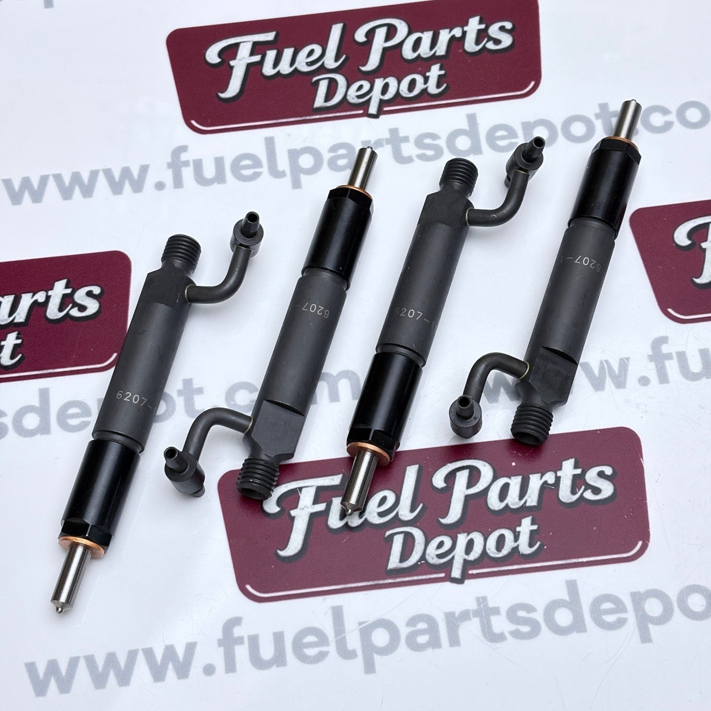 4 Pcs Fuel Injector 6207 - 11 - 3100 6202 - 13 - 3110 Fits Komatsu SA6D95L Engine PC200 - 6 PC200 - 5 D21AG - 7 D21S - 7 - Fuel Parts Depot