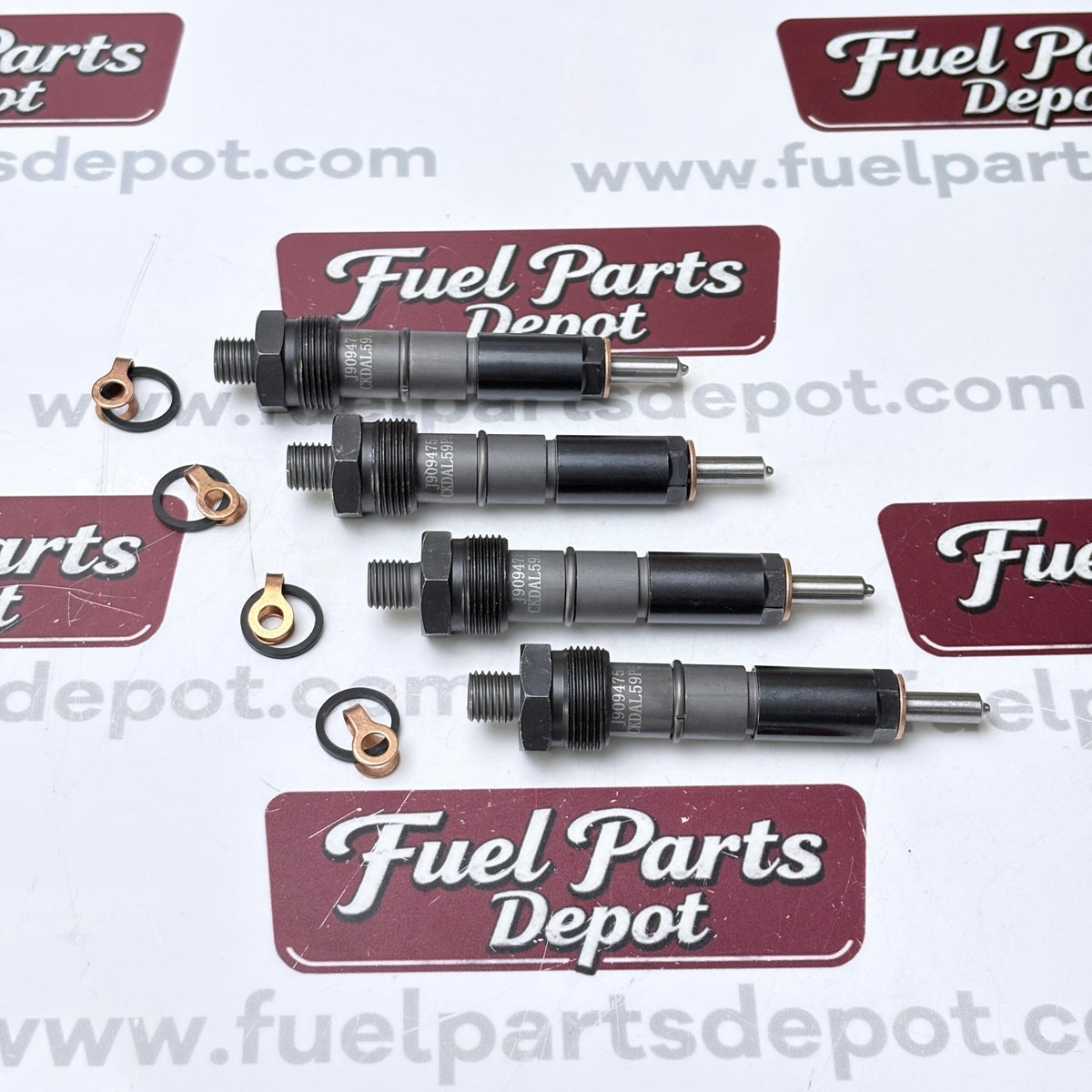 4 Pcs Fuel Injector J909475 Fits Case 550E 550G 850D 850E 584E 585E 586E 660 760 - Fuel Parts Depot