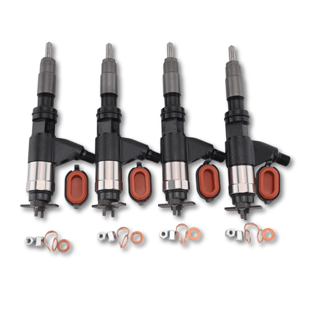 4 Pcs Fuel Injector Set 095000-6310 RE530362 RE531209 for John Deere 4045 6068 4.5L 6.8L Engine - Fuel Parts Depot