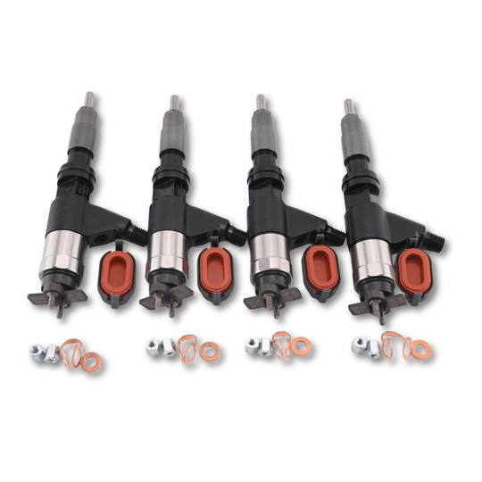 4 Pcs Fuel Injector Set 095000-6310 RE530362 RE531209 for John Deere 4045 6068 4.5L 6.8L Engine - Fuel Parts Depot