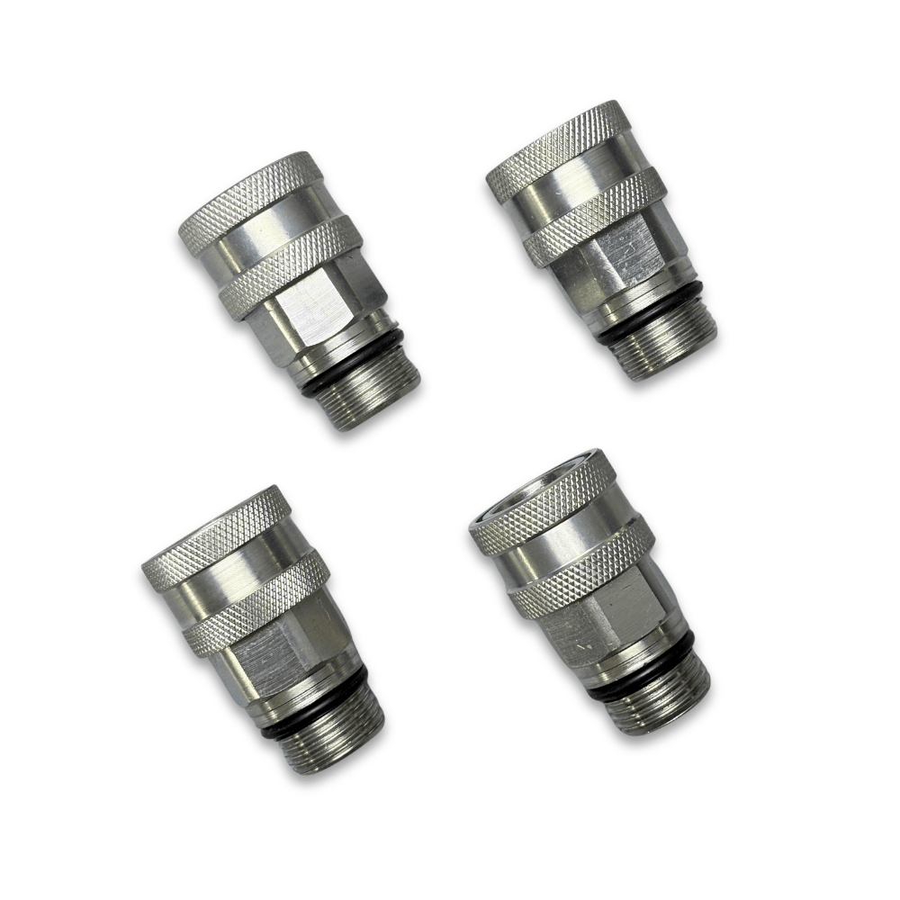 4X Hydraulic Coupler Kit AM115139 for John Deere 425 445 455 X465 X575 X700 X720 X740 X750 - Fuel Parts Depot