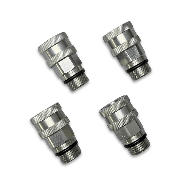 4X Hydraulic Coupler Kit AM115139 for John Deere 425 445 455 X465 X575 X700 X720 X740 X750 - Fuel Parts Depot