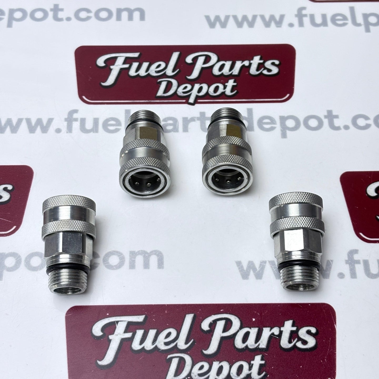 4X Hydraulic Coupler Kit AM115139 for John Deere 425 445 455 X465 X575 X700 X720 X740 X750 - Fuel Parts Depot