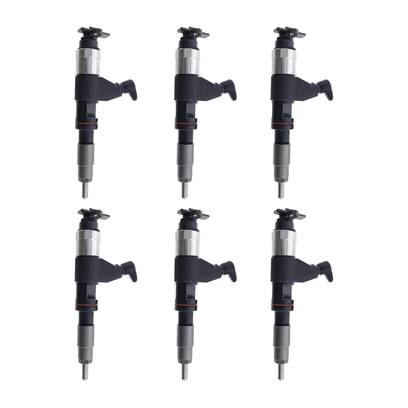 6 Pcs Common Rail Injector for Denso 095000-6310 Fits for John Deere RE546784 RE531209 RE530362 - Fuel Parts Depot