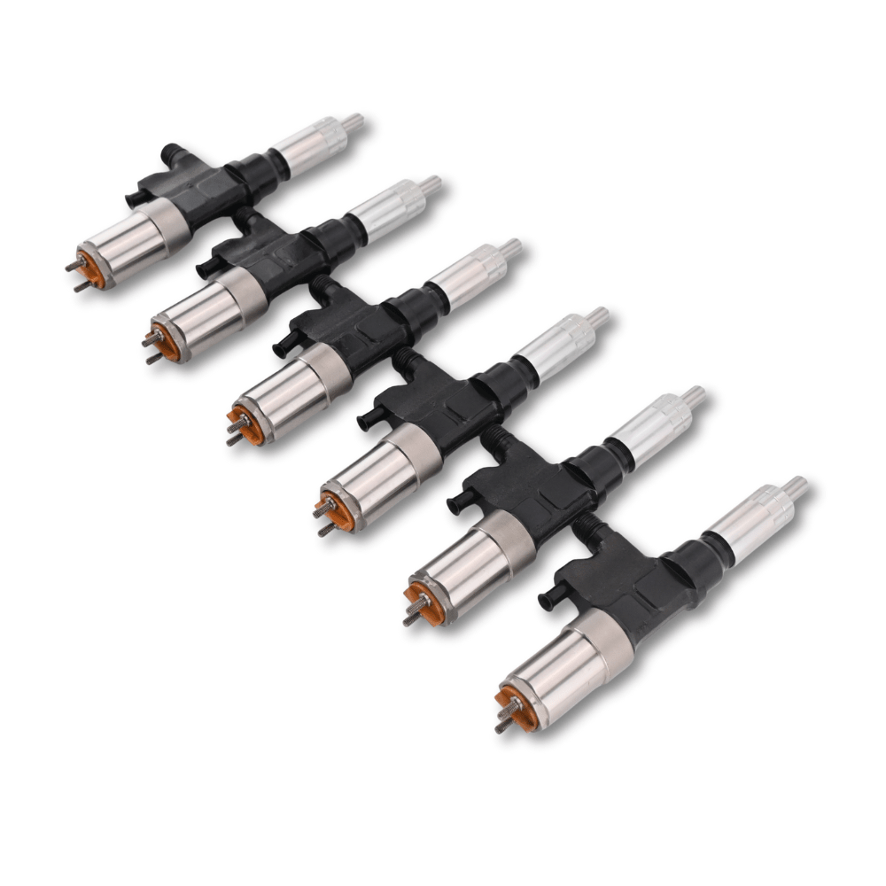 6 Pcs Fuel Injector 095000-0451 095000-0501 for Isuzu Engine 4HK1 6HK1 FTR Hitachi ZX200 ZX240 - Fuel Parts Depot