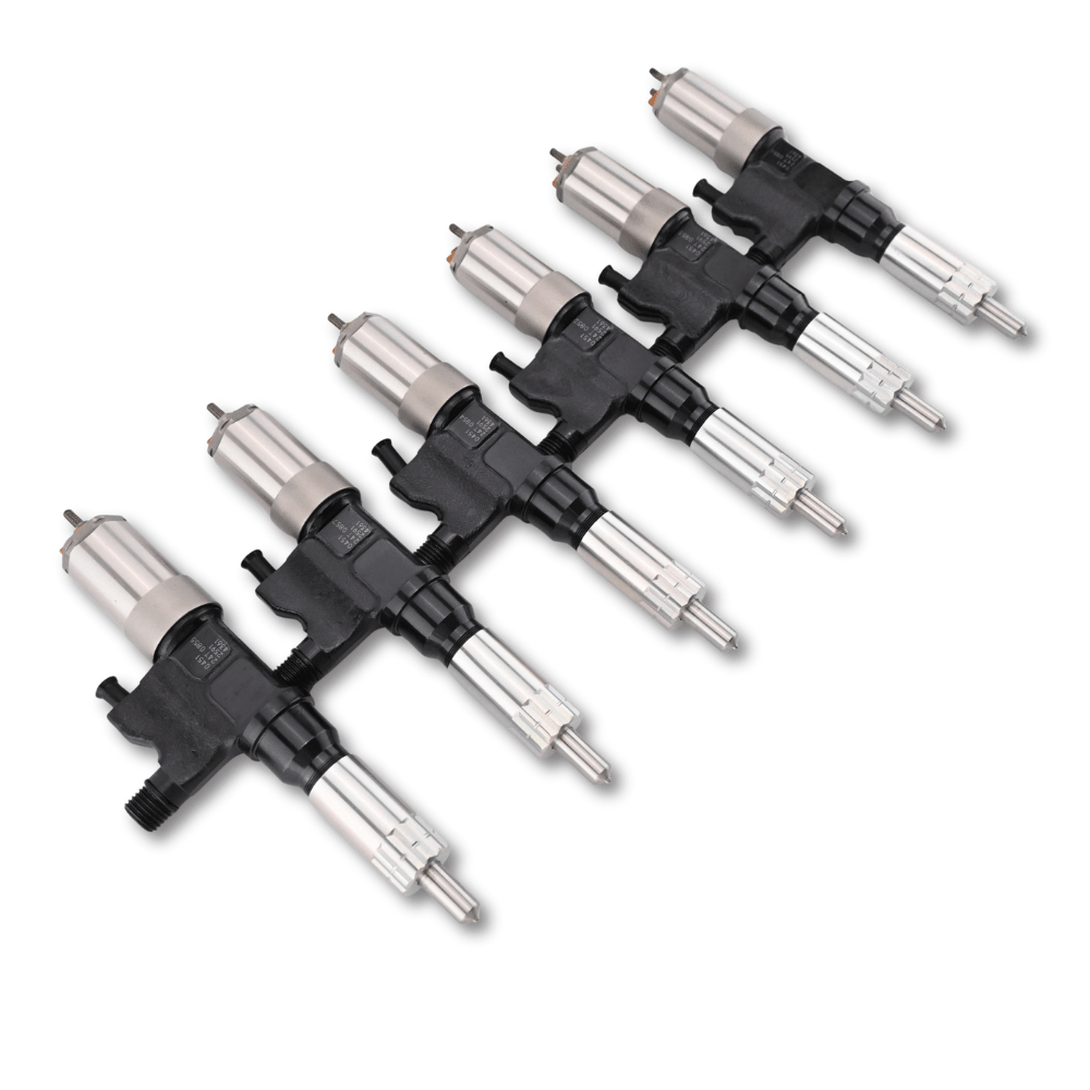 6 Pcs Fuel Injector 095000-0451 095000-0501 for Isuzu Engine 4HK1 6HK1 FTR Hitachi ZX200 ZX240 - Fuel Parts Depot