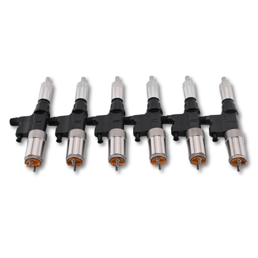 6 Pcs Fuel Injector 095000-0451 095000-0501 for Isuzu Engine 4HK1 6HK1 FTR Hitachi ZX200 ZX240 - Fuel Parts Depot